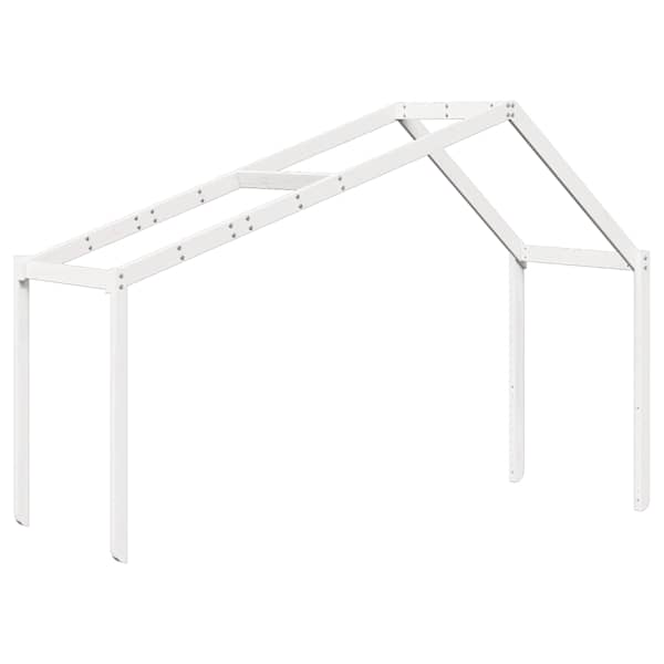 vidaXL lastevoodi katus, valge, 203 x 95,5 x 142 cm, m&auml;nnipuit