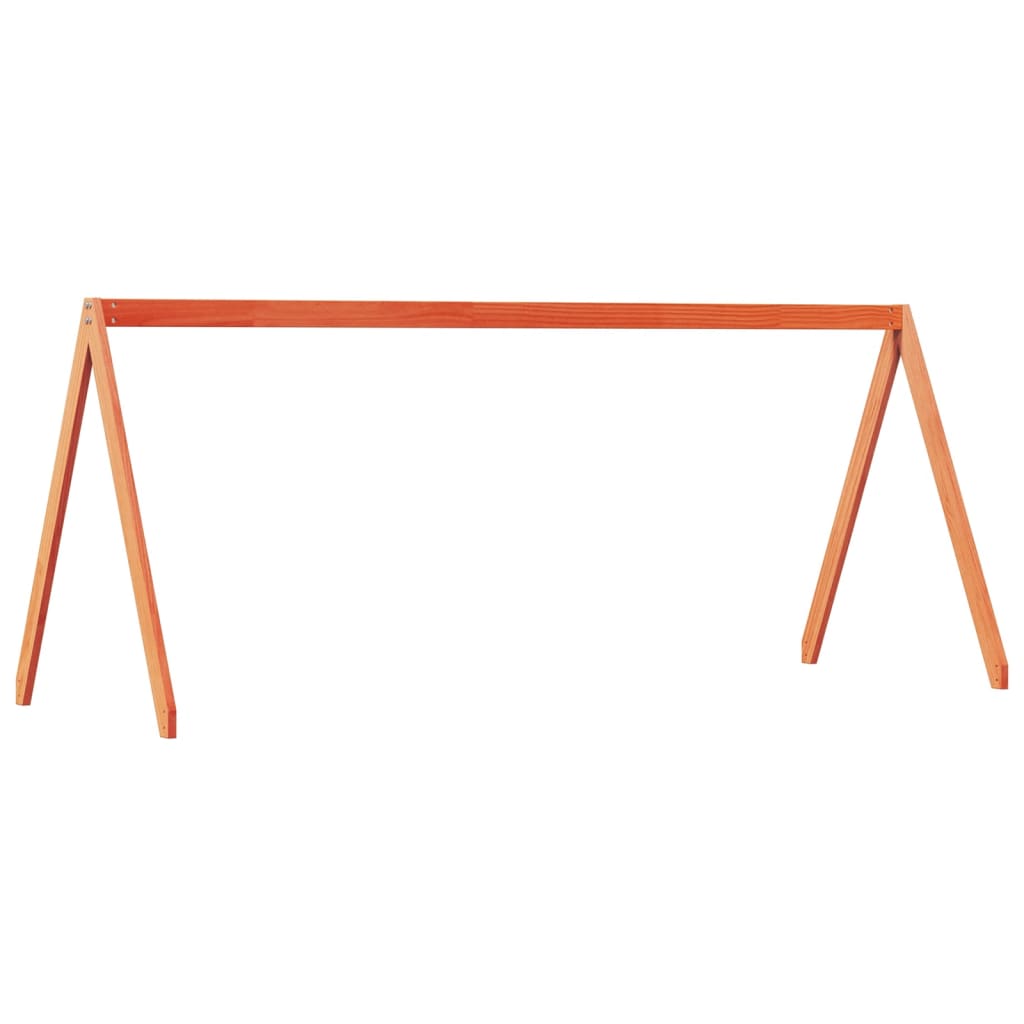 vidaXL Střecha na dětskou postel hnědá 209 x 85,5 x 88 cm borové dřevo