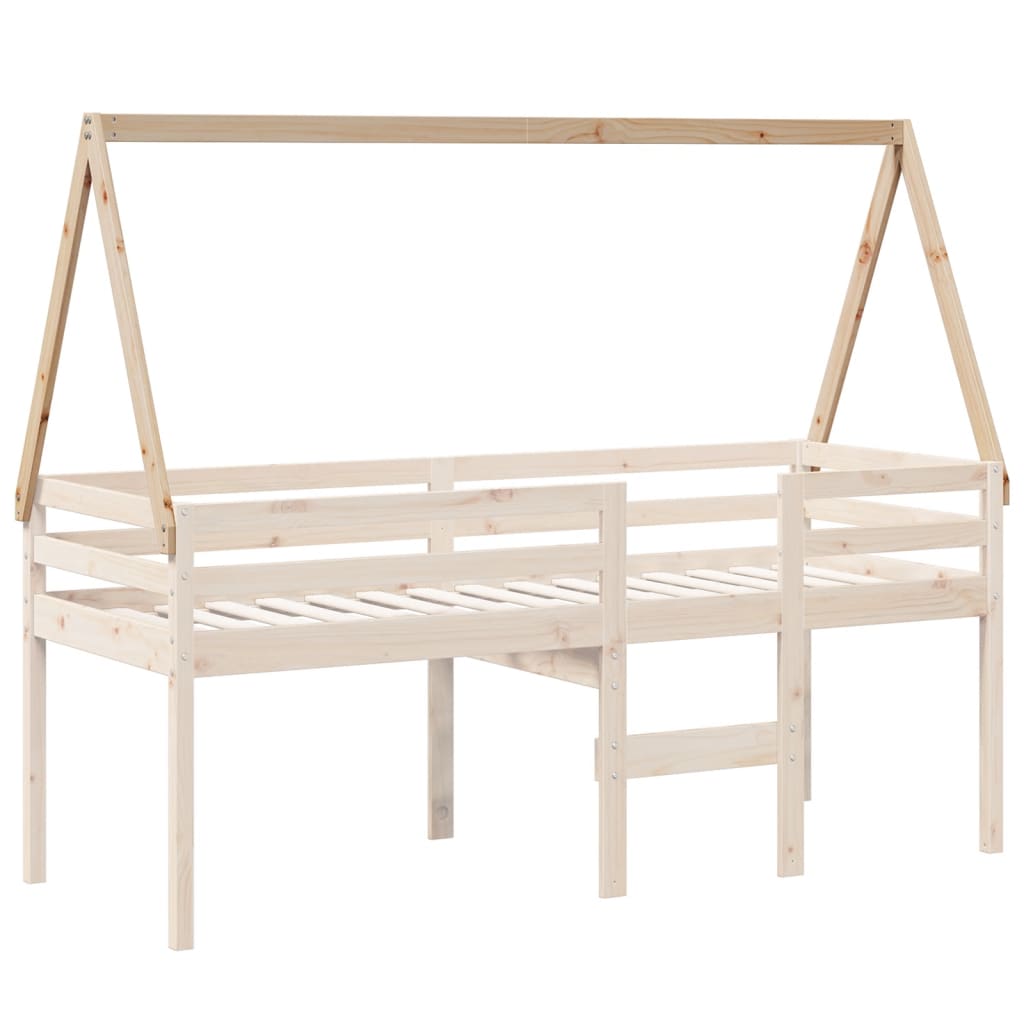 vidaXL Kinderbedhuisje 199x95,5x88 cm massief grenenhout afbeelding