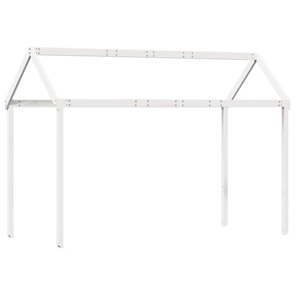 vidaXL lastevoodi katus, valge, 217 x 85,5 x 154 cm, m&auml;nnipuit