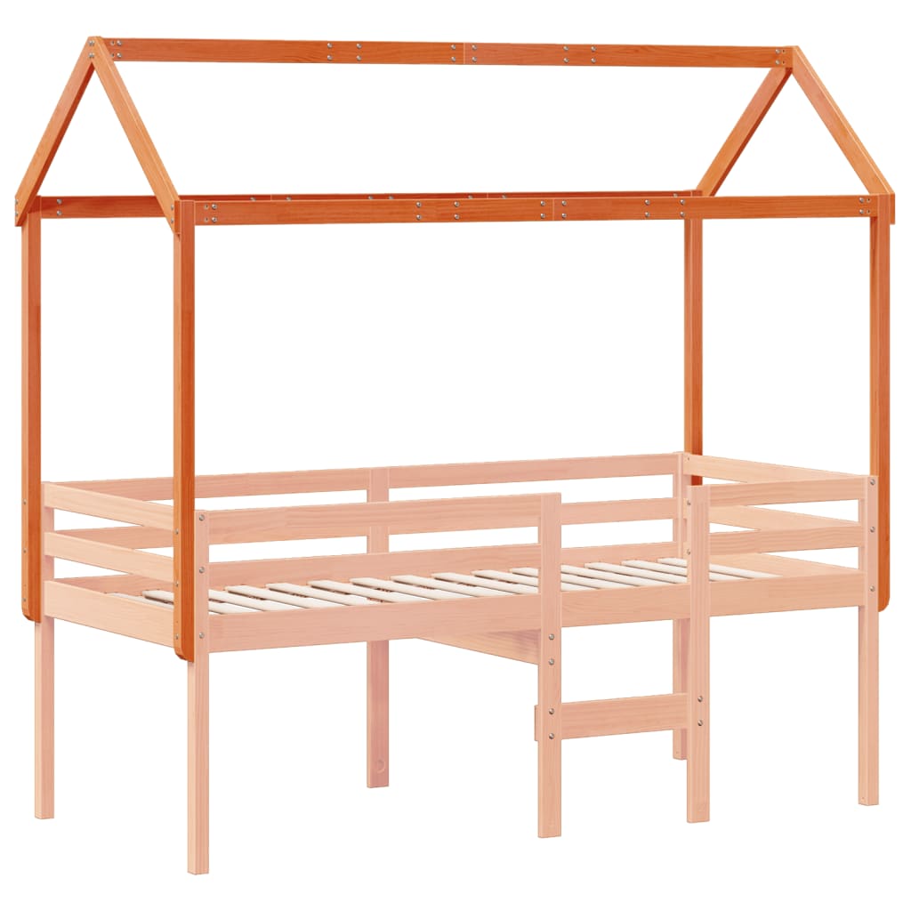 Thumbnail - vidaXL Dach für Kinderbett Wachsbraun 217x85,5x154cm Massivholz Kiefer