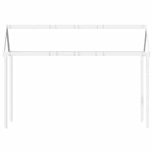 Střecha na dětskou postel bílá 207x80,5x151,5 cm borové dřevo - obrázek 4