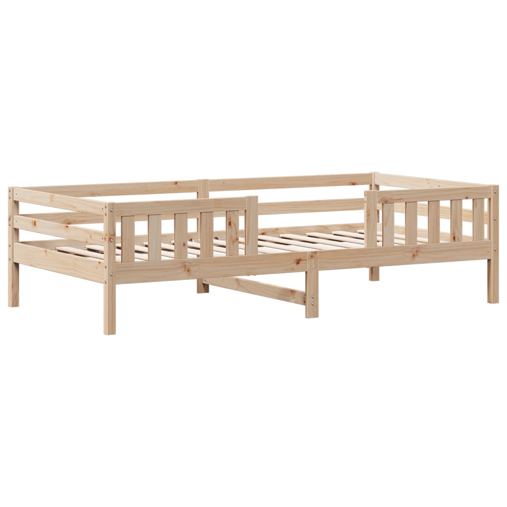 vidaXL Bedframe zonder matras massief grenenhout 90x190 cm afbeelding