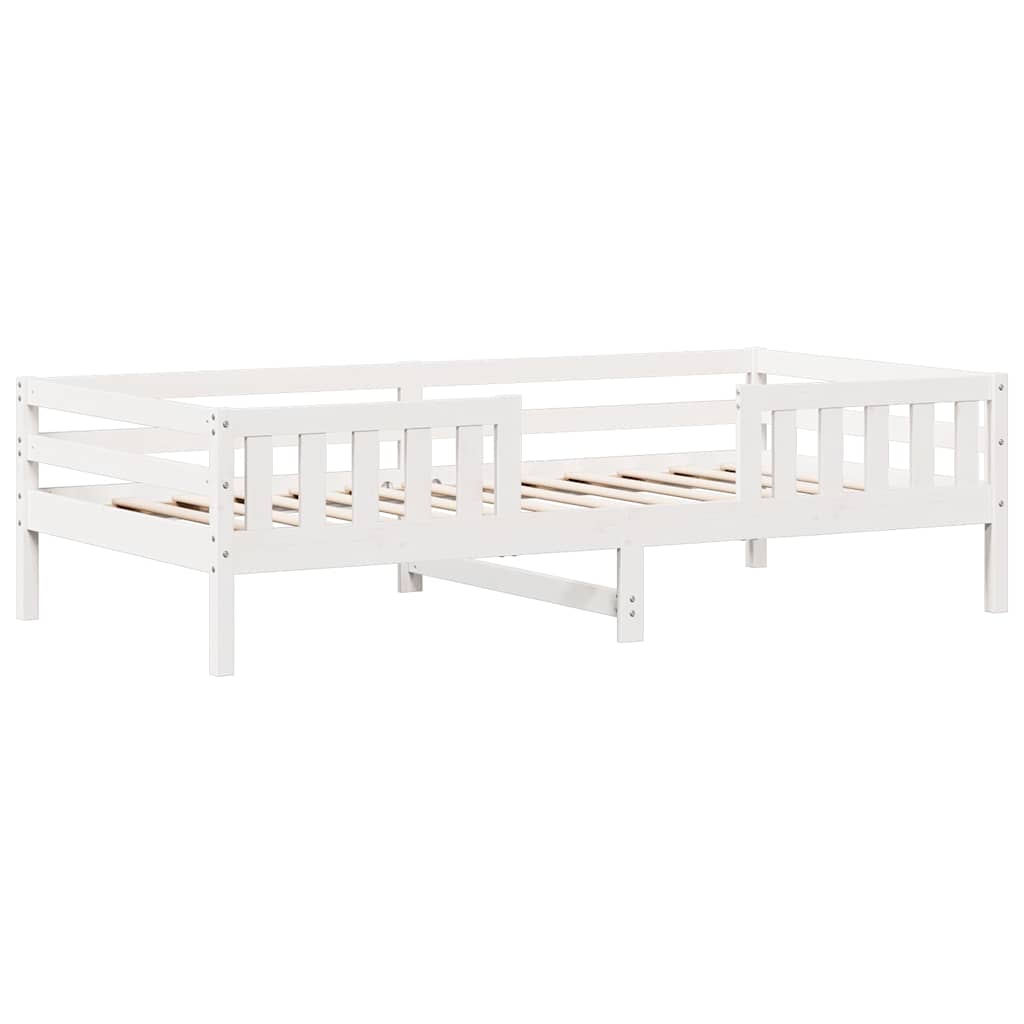 vidaXL Bedframe zonder matras massief grenenhout wit 90x190 cm, foto 2