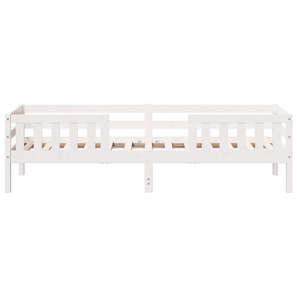 vidaXL Bedframe zonder matras massief grenenhout wit 90x190 cm, foto 4