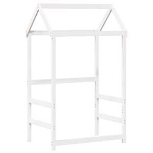 vidaXL lastevoodi katus, valge, 118 x 70 x 176,5 cm, m&auml;nnipuit