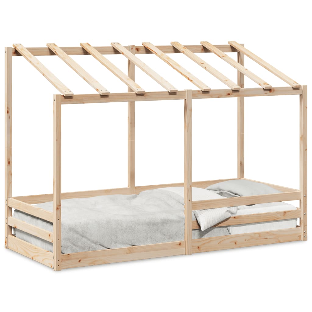 vidaXL Acoperiș pat de copii, 75x190 cm, lemn masiv de pin
