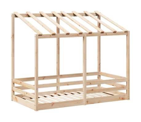 vidaXL Kinderbed met bedhuis 80x160 cm massief grenenhout