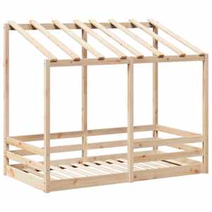 vidaXL Kinderbed met bedhuis 80x160 cm massief grenenhout