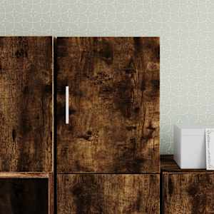 Stenska omarica dimljeni hrast 30x42,5x40 cm inženirski les