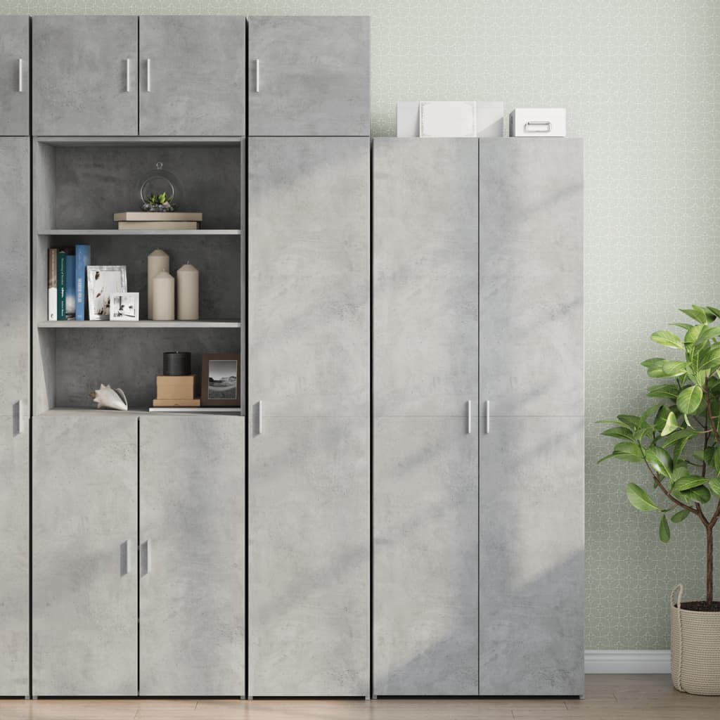 vidaXL Wandkast 40x42,5x40 cm bewerkt hout betongrijs afbeelding