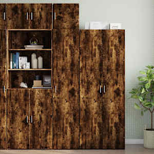 vidaXL Armoire murale ch&ecirc;ne fum&eacute; 40x42,5x40 cm bois d'ing&eacute;nierie