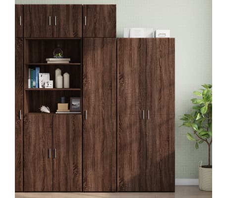 vidaXL Wandkast 40x42,5x40 cm bewerkt hout bruin eikenkleurig