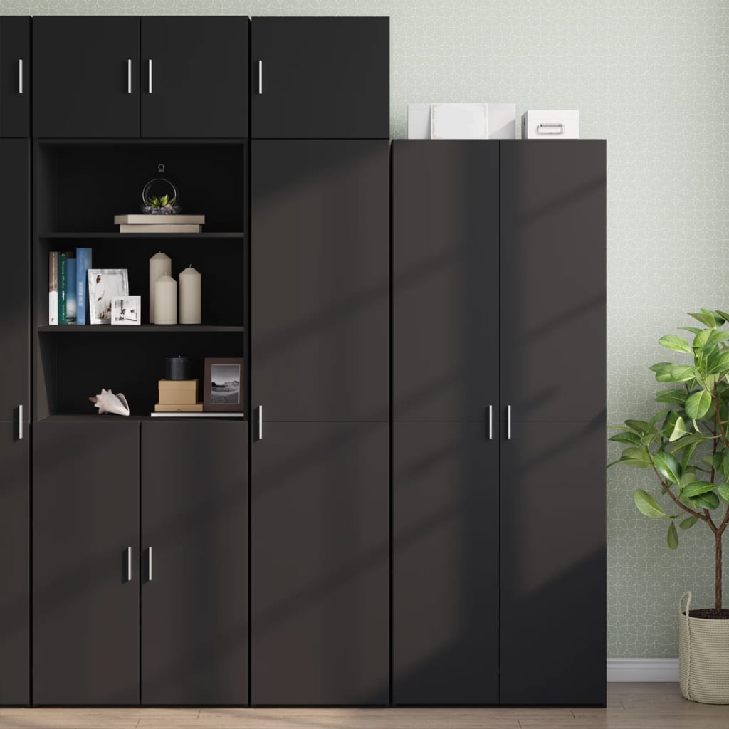 vidaXL Wandkast 45x42,5x40 cm bewerkt hout zwart afbeelding