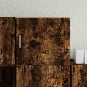 Stenska omarica dimljeni hrast 45x42,5x40 cm inženirski les