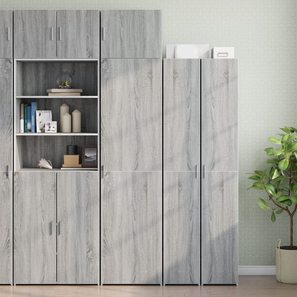 vidaXL Wandkast 50x42,5x40 cm bewerkt hout grijs sonoma afbeelding