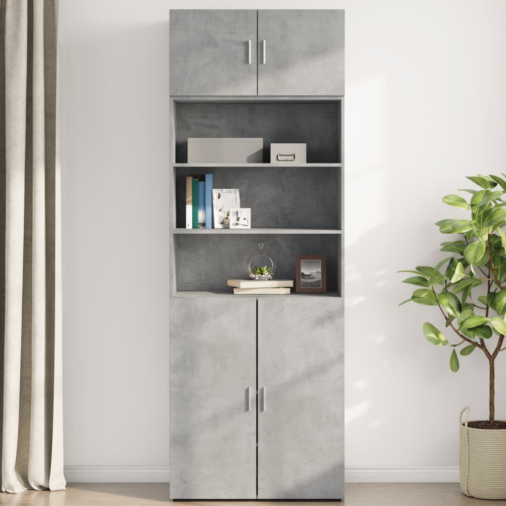 Thumbnail - vidaXL Wandschrank Betongrau 80x42,5x40 cm Holzwerkstoff