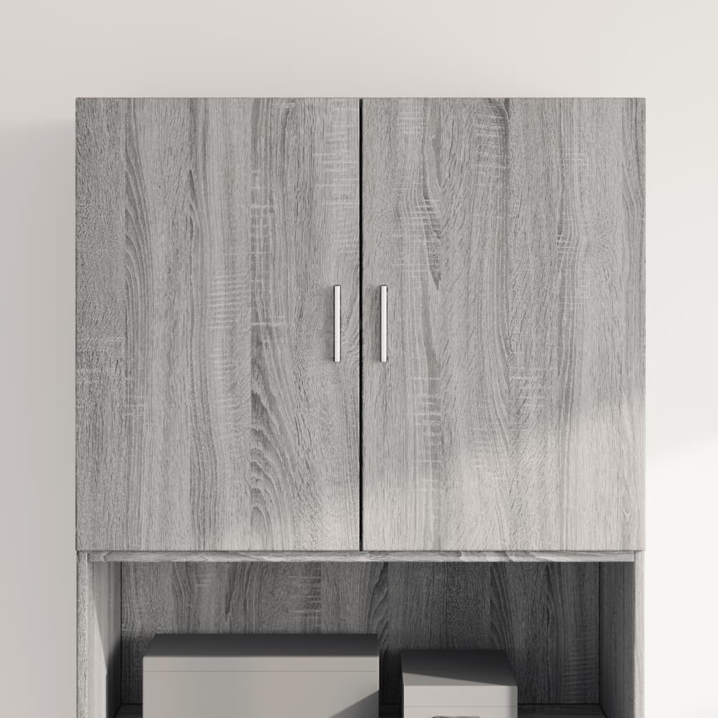 Wandschrank Grau Sonoma 80×42,5×64 cm Holzwerkstoff