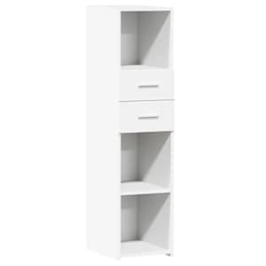 Skříň highboard bílá 30 x 42,5 x 124 cm kompozitní dřevo - obrázek 2