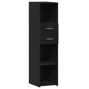 Skříň highboard černá 30 x 42,5 x 124 cm kompozitní dřevo - obrázek 2