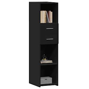 Skříň highboard černá 30 x 42,5 x 124 cm kompozitní dřevo - obrázek 3