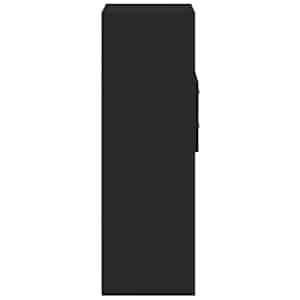 Skříň highboard černá 30 x 42,5 x 124 cm kompozitní dřevo - obrázek 5