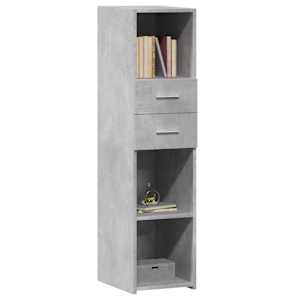 Skříň highboard betonově šedá 30x42,5x124 cm kompozitní dřevo - obrázek 3