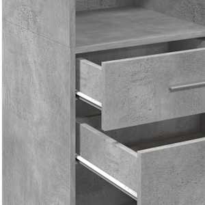 Skříň highboard betonově šedá 30x42,5x124 cm kompozitní dřevo - obrázek 8