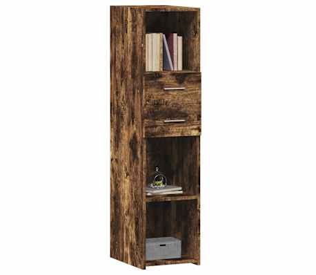 vidaXL Highboard Smoked Oak 30x42.5x124 cm Engineered Wood