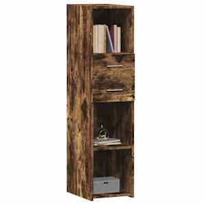 vidaXL Highboard Smoked Oak 30x42.5x124 cm Engineered Wood