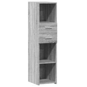 Skříň highboard šedá sonoma 30 x 42,5 x 124 cm kompozitní dřevo - obrázek 2