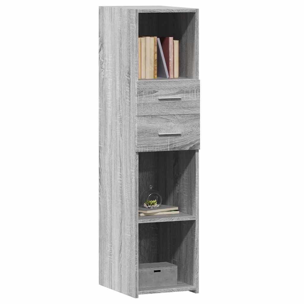 Thumbnail - vidaXL Highboard Grau Sonoma 30x42,5x124 cm Holzwerkstoff