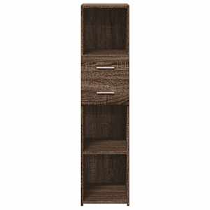 Skříň highboard hnědý dub 30 x 42,5 x 124 cm kompozitní dřevo - obrázek 4