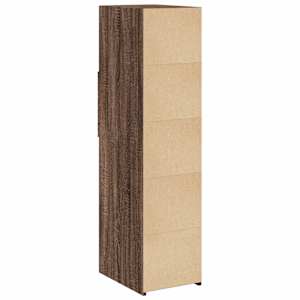 Skříň highboard hnědý dub 30 x 42,5 x 124 cm kompozitní dřevo - obrázek 6