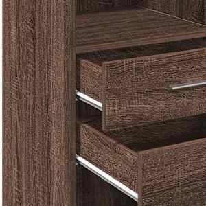 Skříň highboard hnědý dub 30 x 42,5 x 124 cm kompozitní dřevo - obrázek 8