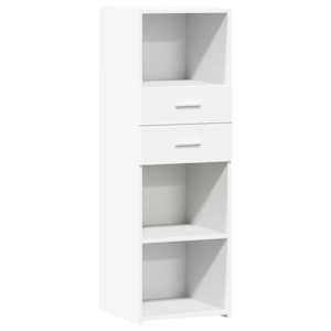 Skříň highboard bílá 40 x 42,5 x 124 cm kompozitní dřevo - obrázek 2