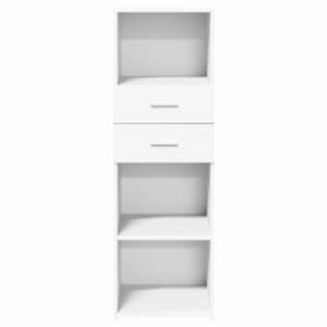 Skříň highboard bílá 40 x 42,5 x 124 cm kompozitní dřevo - obrázek 4