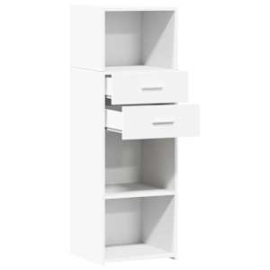 Skříň highboard bílá 40 x 42,5 x 124 cm kompozitní dřevo - obrázek 7