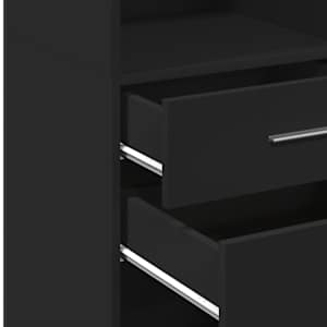 Skříň highboard černá 40 x 42,5 x 124 cm kompozitní dřevo - obrázek 8
