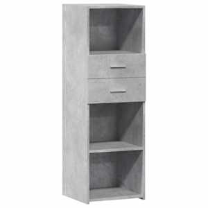 Skříň highboard betonově šedá 40x42,5x124 cm kompozitní dřevo - obrázek 2