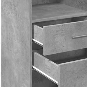 Skříň highboard betonově šedá 40x42,5x124 cm kompozitní dřevo - obrázek 8