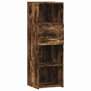 Skříň highboard kouřový dub 40 x 42,5 x 124 cm kompozitní dřevo - obrázek 2