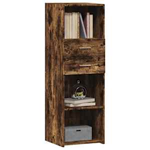 Skříň highboard kouřový dub 40 x 42,5 x 124 cm kompozitní dřevo - obrázek 3
