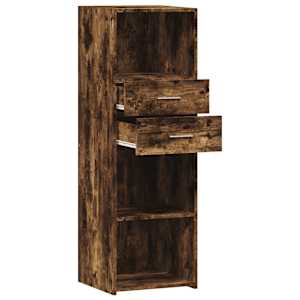 Skříň highboard kouřový dub 40 x 42,5 x 124 cm kompozitní dřevo - obrázek 7