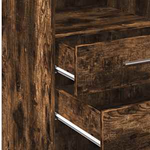 Skříň highboard kouřový dub 40 x 42,5 x 124 cm kompozitní dřevo - obrázek 8