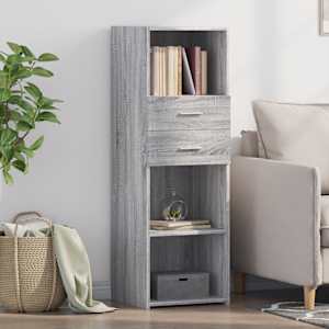 Skříň highboard šedá sonoma 40 x 42,5 x 124 cm kompozitní dřevo - obrázek 1