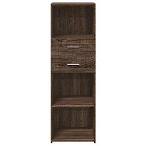 Skříň highboard hnědý dub 40 x 42,5 x 124 cm kompozitní dřevo - obrázek 4