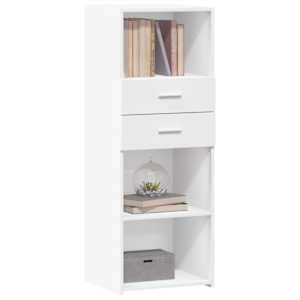 Skříň highboard bílá 45 x 42,5 x 124 cm kompozitní dřevo - obrázek 3