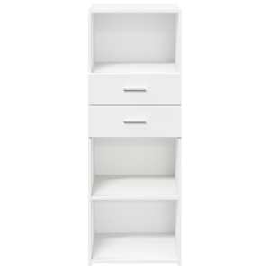 Skříň highboard bílá 45 x 42,5 x 124 cm kompozitní dřevo - obrázek 4