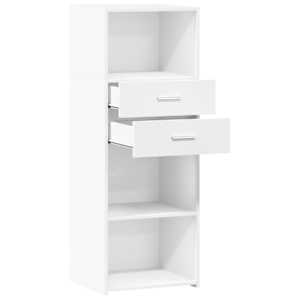 Skříň highboard bílá 45 x 42,5 x 124 cm kompozitní dřevo - obrázek 7